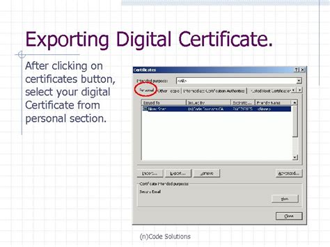 smart card export certificates|how to export digital certificate.